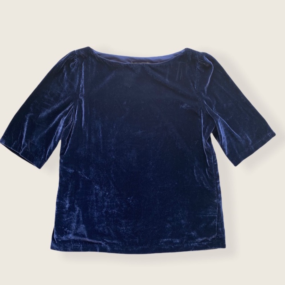 Banana Republic NWT Velvet Boatneck Top
